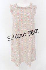 Franche Lippee / ベーカリーノースリワンピース  クロ×アイボリー O-25-04-17-046-LO-OP-IG-ZT