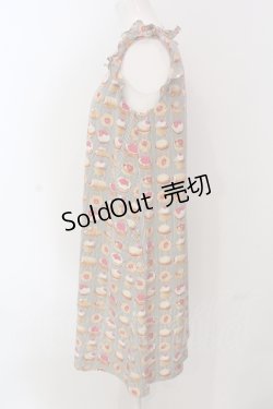 画像2: Franche Lippee / ベーカリーノースリワンピース  クロ×アイボリー O-25-04-17-046-LO-OP-IG-ZT