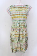 画像3: 【SALE】Franche Lippee / フラワーボーダーきれいめワンピース M サックス O-25-04-17-049-LO-OP-IG-ZT045 (3)