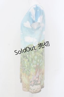 画像2: 【SALE】Franche Lippee / シークレットガーデンフレンチTシャツ M サックス O-25-04-17-050-LO-TO-IG-ZT045