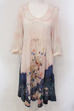画像1: franche lippee black / 春アリスたぽワンピース M ミルク O-25-04-17-051-LO-OP-IG-ZT045