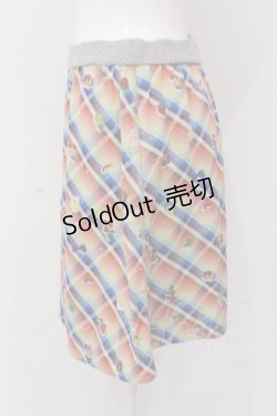 画像2: Franche Lippee / アイコンタータンチェックスカート  虹色 O-25-04-17-052-LO-SK-IG-OS
