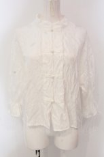 画像1: Amavel / Paisley Chinoisマオカラーブラウス  シロ O-25-04-17-055-CA-BL-IG-ZI (1)