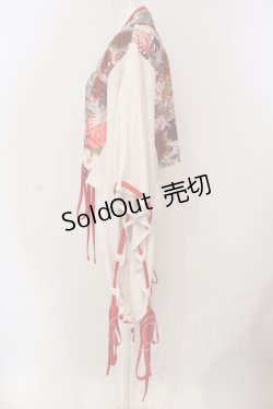 画像4: Qutie Frash / 着物ショートカーデ  ホワイト×レッド O-25-04-17-056-QU-TO-IG-OS