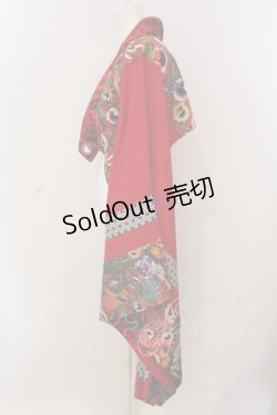 画像3: Qutie Frash / 着物ショートカーデ  レッド O-25-04-17-057-QU-TO-IG-ZI