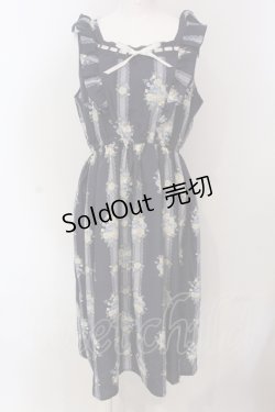 画像1: axes femme / 花柄ワンピース M ネイビー O-25-04-17-061-AX-OP-IG-OS