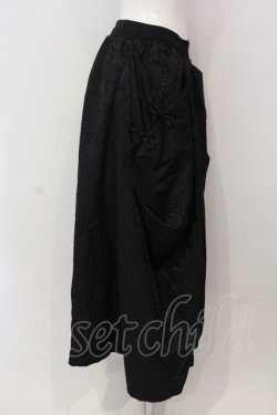 画像3: Qutie Frash / ハカマワイドパンツ  ブラック ジャガード O-25-04-17-063-QU-PA-IG-OS