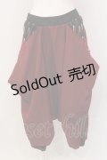 Qutie Frash / 袴サルエルパンツ  レッド O-25-04-17-064-QU-PA-IG-ZI