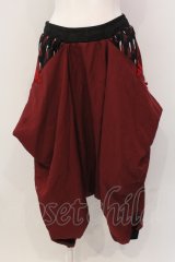 Qutie Frash / 袴サルエルパンツ  レッド O-25-04-17-064-QU-PA-IG-OS