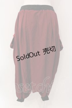 画像3: Qutie Frash / 袴サルエルパンツ  レッド O-25-04-17-064-QU-PA-IG-ZI