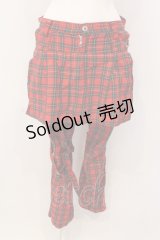 HELL CAT PUNKS / チェックボンテージパンツ Small レッドチェック O-25-04-17-065-PU-PA-IG-OS
