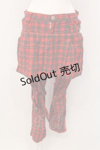 HELL CAT PUNKS / チェックボンテージパンツ Small レッドチェック O-25-04-17-065-PU-PA-IG-OS