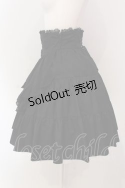 画像3: BPN / シフォンエプロン風フリルスカート M ブラック O-25-04-17-066-GO-SK-IG-OS