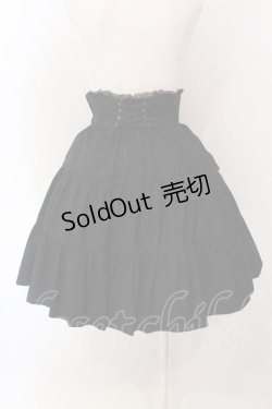 画像4: BPN / シフォンエプロン風フリルスカート M ブラック O-25-04-17-066-GO-SK-IG-OS