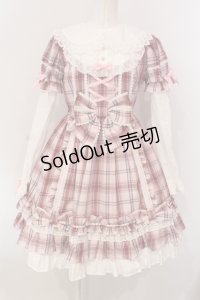 Angelic Pretty / Dolly Girl付け袖ワンピース(タータン)  ピンク O-25-04-17-068-AP-OP-IG-OS