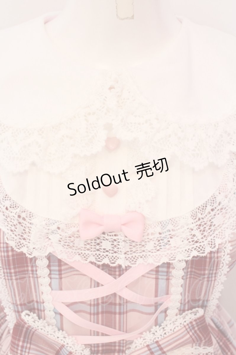 画像2: Angelic Pretty / Dolly Girl付け袖ワンピース(タータン)  ピンク O-25-04-17-068-AP-OP-IG-OS (2)