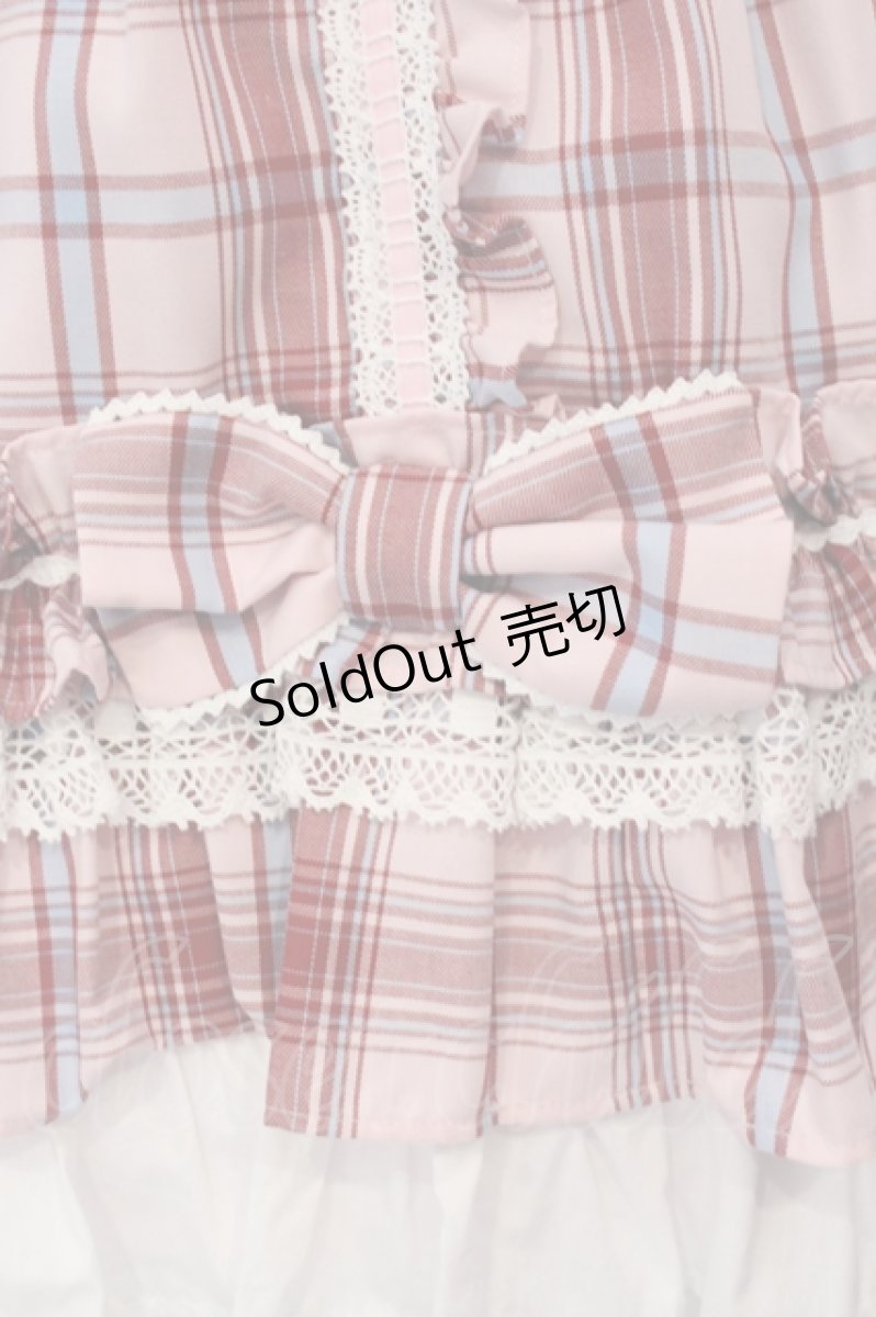 画像3: Angelic Pretty / Dolly Girl付け袖ワンピース(タータン)  ピンク O-25-04-17-068-AP-OP-IG-OS (3)