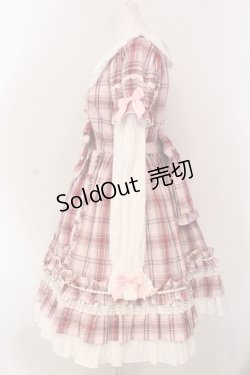 画像4: Angelic Pretty / Dolly Girl付け袖ワンピース(タータン)  ピンク O-25-04-17-068-AP-OP-IG-OS