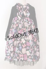 Angelic Pretty / Girly Stickerカットワンピース  クロ O-25-04-17-069-AP-OP-IG-OS