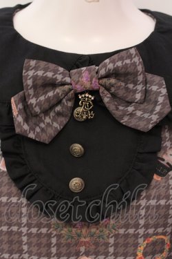 画像2: ALICE and the PIRATES / Dual face 〜phantom and truth〜柄ワンピース  グレー×クロ O-25-04-17-070-PA-OP-IG-OS