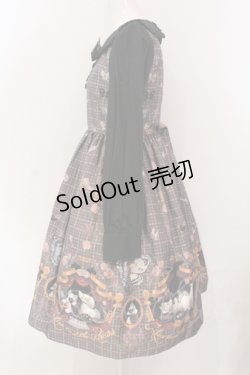 画像4: ALICE and the PIRATES / Dual face 〜phantom and truth〜柄ワンピース  グレー×クロ O-25-04-17-070-PA-OP-IG-OS