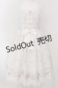 metamorphose / 思い出のすずらん チュールフリルジャンパースカート  シロ O-25-04-17-071-ME-OP-IG-OS