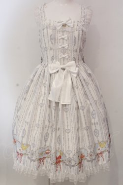 画像1: metamorphose / 思い出のすずらん チュールフリルジャンパースカート  シロ O-25-04-17-071-ME-OP-IG-OS