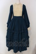 axes femme kawaii / アンティークドールワンピース  ネイビー O-25-04-17-074-AX-OP-IG-OS