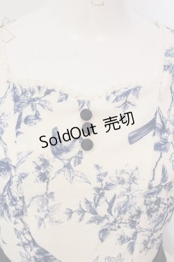 画像2: axes femme kawaii / カトルオワジヨンワンピース  シロ×アオ O-25-04-17-008-AX-OP-IG-OS