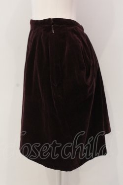 画像2: Jane Marple / バッスル風別珍スカート M ワイン O-25-04-17-078-JM-SK-IG-ZT073
