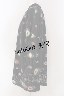 画像2: マダラニンゲン / トドメキお花目ワンピース  ブラック O-25-04-17-081-PU-OP-IG-OS