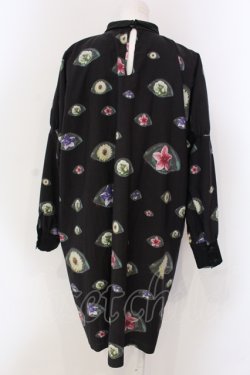 画像3: マダラニンゲン / トドメキお花目ワンピース  ブラック O-25-04-17-081-PU-OP-IG-OS