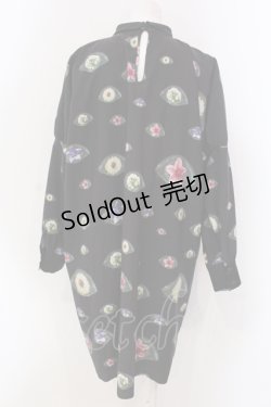 画像3: マダラニンゲン / トドメキお花目ワンピース  ブラック O-25-04-17-081-PU-OP-IG-OS