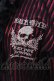 画像2: SEX POT ReVeNGe / ストライプフリルブラウス  ピンク×ブラック O-25-04-17-082-SP-BL-IG-OS (2)