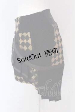 画像3: Ozz oneste / Sunset Rose　ショートパンツ  ブラック×ベージュ O-25-04-17-001-OO-PA-IG-OS