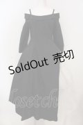 ATELIER BOZ / アシンメトリーオフショルワピース  ブラック O-25-04-17-009-EL-OP-IG-OS