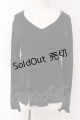 BPN FOR MEN / ジップ配色カットソー M ブラック O-25-04-17-084-GO-TO-IG-OS