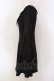 画像3: DARK IN LOVE / Black chiffon white floral collar bow dress ドレス S ブラック O-25-04-17-085-PU-OP-IG-OS (3)