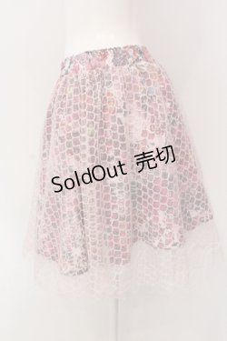画像2: Qutie Frash / 和柄サーキュラースカート  ピンク O-25-04-17-086-QU-SK-IG-OS