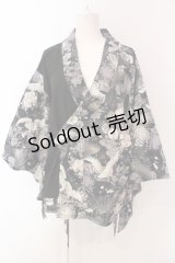 Qutie Frash / 2022浴衣4点SET トップス単品  鶴 ブラック O-25-04-17-087-QU-TO-IG-OS