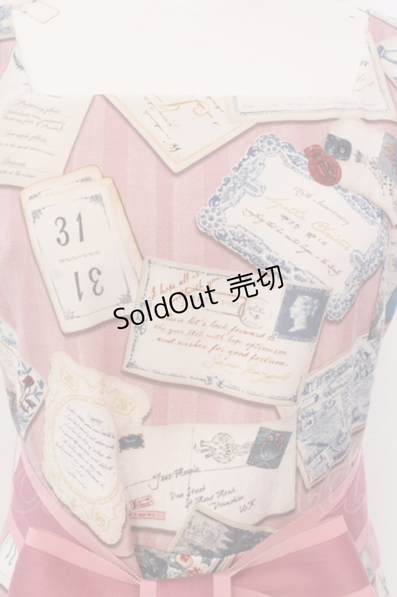 画像2: Jane Marple / Precious Cardsのスクエアドレス M ピンク O-25-04-17-090-JM-OP-IG-ZT464 (2)