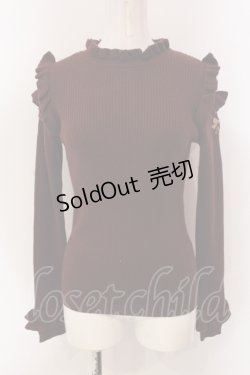 画像1: Shirley Temple / フリルニット M ワイン O-25-04-17-093-ET-TO-IG-OS