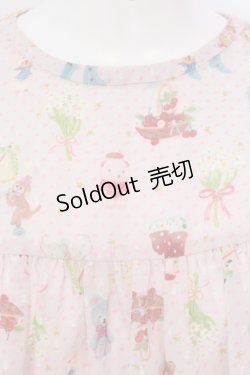 画像2: yukiemon / オーナメント柄テキスタイル5分袖ブラウス  ピンク O-25-04-17-094-LO-BL-IG-OS