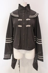 DESORO WORKS / 琉球浪漫物語着物袖ぶらうす  グレー O-25-04-17-095-PU-BL-IG-OS