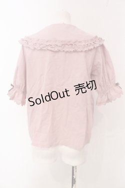 画像4: axes femme kawaii / 半袖丸襟コットンブラウス M ピンク O-25-04-17-096-AX-BL-IG-OS