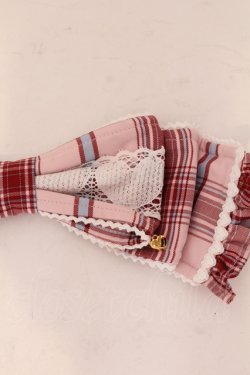 画像2: Angelic Pretty / Heartヒロインリボンヘッドドレス(タータン)  ピンク O-25-04-17-097-AP-AC-IG-OS