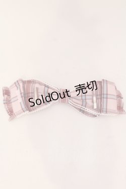 画像3: Angelic Pretty / Heartヒロインリボンヘッドドレス(タータン)  ピンク O-25-05-30-1073-AP-AC-IG-ZT445-F001