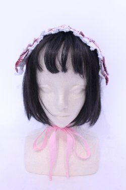 画像2: Angelic Pretty / おしゃまフリルヘッドドレス（タータン）  ピンク O-25-04-17-098-AP-AC-IG-OS