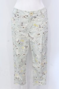 Franche Lippee / ぱっつんロバコーデュロイ調パンツ M グリーン系 O-25-04-17-002-LO-PA-OW-ZT023