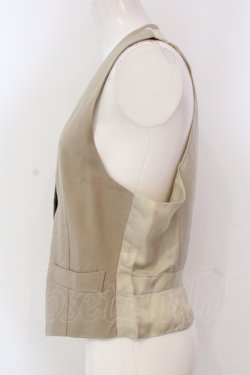 画像2: INGEBORG / 素材切り替えベスト  ベージュ O-25-04-17-015-LO-TO-IG-ZT023